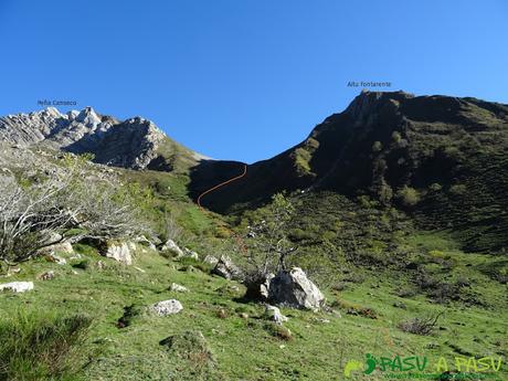 El CORNÓN y CORNÍN por CEREIZALES desde VILLAR DE VILDAS Ruta al Cornón por el Valle los Cereizales: Bajada por la Canal de Fontarente