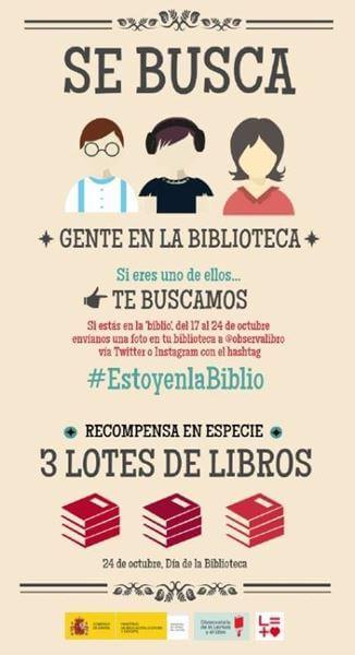 Se busca “Gente en la biblioteca”