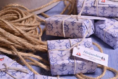 Detalles para comunión marinera jabones personalizados Detalles para comunión marinera jabones personalizados hechos a mano