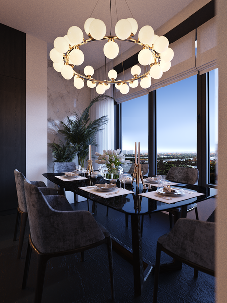 office lujoso en cocina 