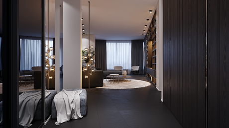 Salon elegante y moderno Salon elegante y moderno