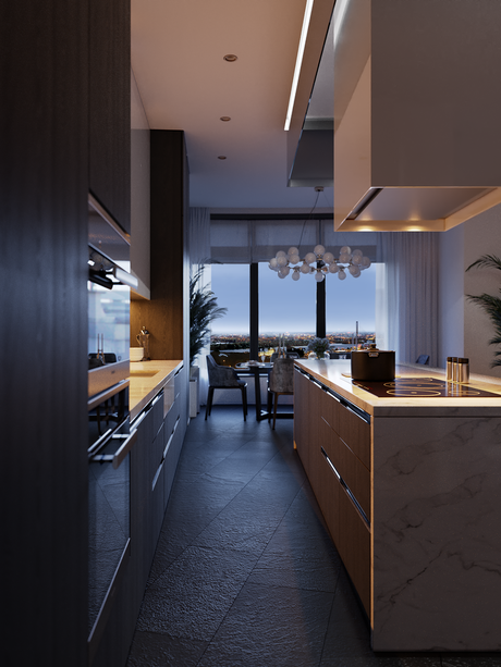 cocina negro y blanco glamour cocina negro y blanco glamour