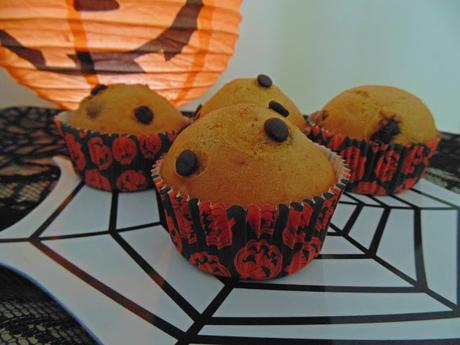 Muffins de calabaza y chocolate