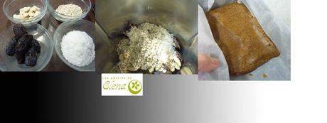 Barritas de avena, coco, dátiles y almendras Barritas de avena, coco, dátiles y almendras