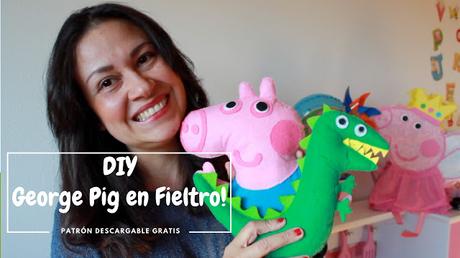 DIY GEORGE PIG EN MUÑECO DE FIELTRO_GRATIS PATRÓN