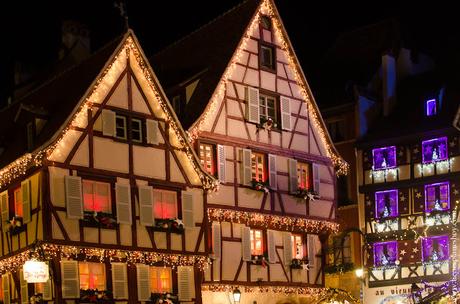 Alsacia Colmar noche 
