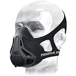 Phantom Athletics P2-1001 - Máscara de entrenamiento para adultos, color Negro, talla Medium