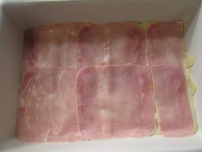 cubrir con jamón Milhojas de patata relleno Thermomix