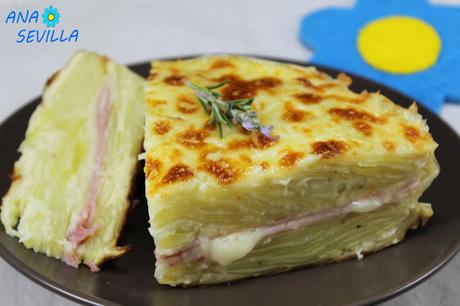Milhojas de patata relleno olla GM Milhojas de patata relleno olla GM