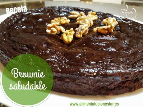 Brownie saludable sin azúcar y sin edulcorantes