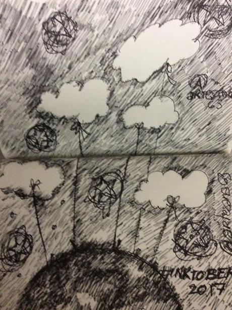#Inktober2017 Reto 19 CLOUD / NUBE