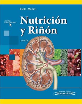 Portada del libro titulado Nutrición y riñón, de los autores Riella y Martins, de editorial Médica Panamericana