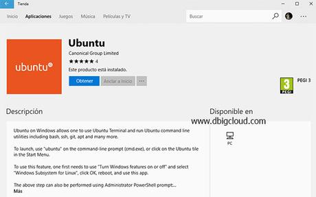 tienda windows 10 fall creator ubuntu