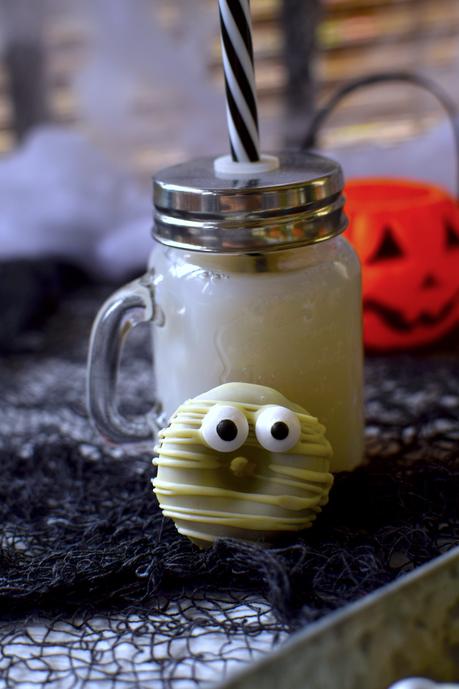 Mini Donuts al horno: Caritas de Halloween.