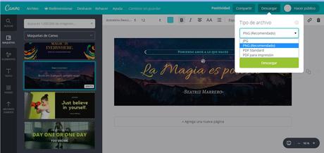 Herramienta de diseño fácil CANVA