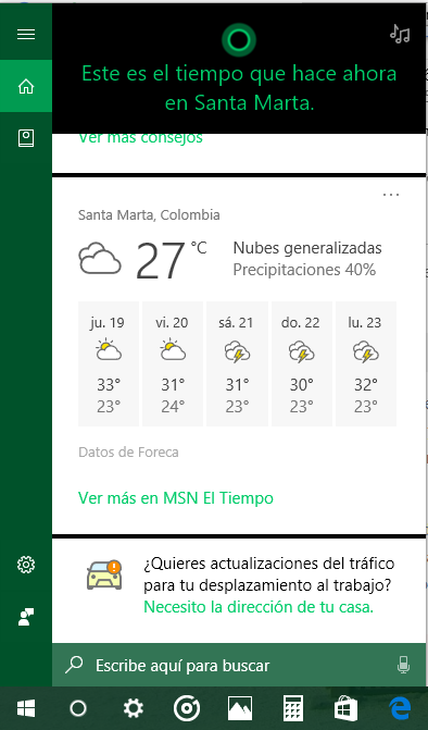 Cómo aprovechar el asistente personal Cortana de windows 10