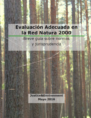 Evaluación Adecuada de la Red Natura 2000 Evaluación Adecuada de la Red Natura 2000