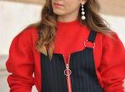 Blue dress oversize sweater