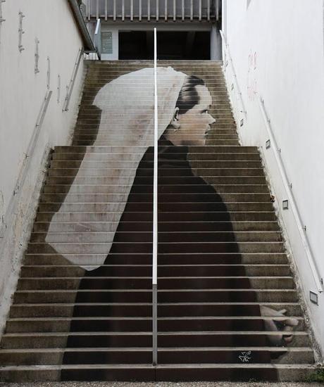 20 Street Art en escaleras gigantes que no podrás creer que existan