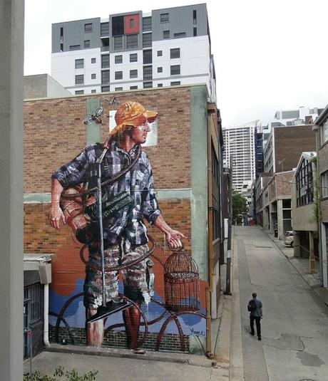 Increibles murales del artista callejero Fintan Magee