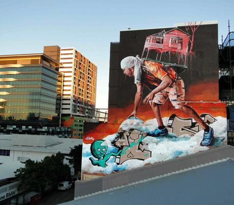 Increibles murales del artista callejero Fintan Magee