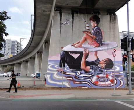 Increibles murales del artista callejero Fintan Magee