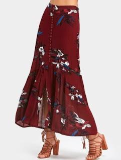 Autumn's Trends Floral Skirt