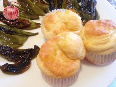 Muffins de pimientos y queso de tetilla