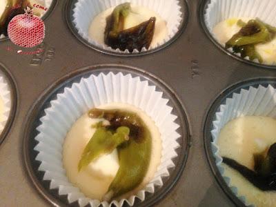 Muffins de pimientos y queso de tetilla Muffins de pimientos y queso de tetilla