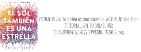 Reseña: El Sol también es una estrella Reseña: El Sol también es una estrella