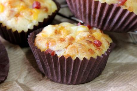 RECETA - Mini muffins de jamón serrano y queso manchego