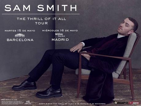 La nueva gira europea de Sam Smith pasará por Barcelona y Madrid The Thrill Of It All Tour