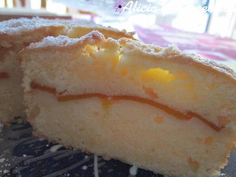 BIZCOCHO DE QUESO CON MANGO