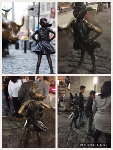 La estatua de la niña sin miedo de Wall Street.