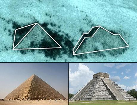Un conjunto de misteriosas pirámides han sido vistas en el fondo del océano