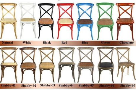 Cross Back Chair para Bodas y Eventos