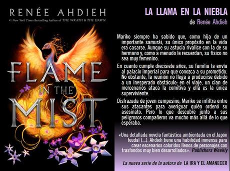 Atentos a las próximas publicaciones de Nocturna Ediciones para 2018, entre ellas, 'Flame in the Mist', de Renée Ahdieh