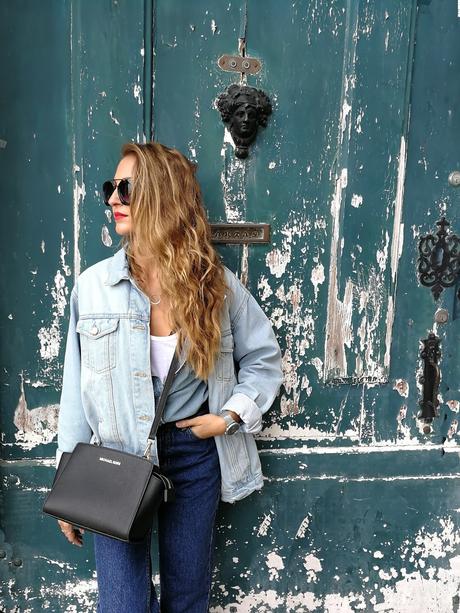 Total look denim en Oporto Total look denim en Oporto