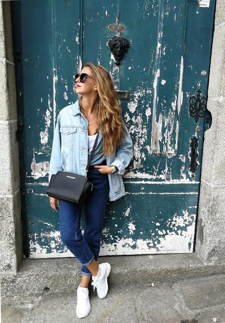 Total look denim en Oporto