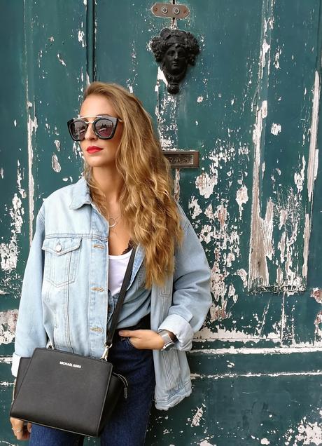 Total look denim en Oporto Total look denim en Oporto