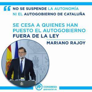 Artículo 155 y el Gobierno Catalán