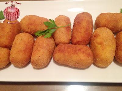 Croquetas de pollo y cúrcuma