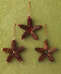 Decoración navideña con piñas muy fácil de hacer