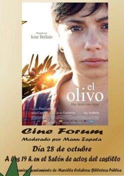 Cine fórum “El Olivo”, con Manu Zapata – sábado 28 de octubre – 19h. – Salón de Actos Castillo de Marcilla