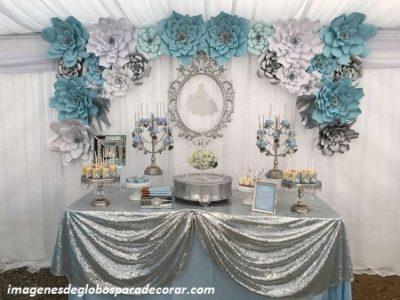 ideas de decoracion para quince años plateado