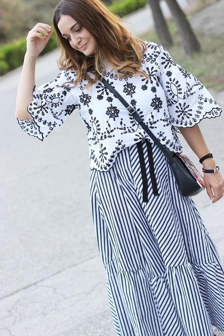 Como combinar una falda de rayas Como combinar una falda de rayas