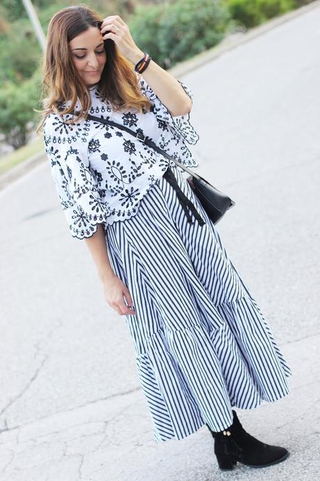 Como combinar una falda de rayas Como combinar una falda de rayas