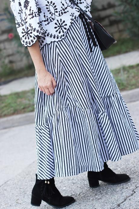 Como combinar una falda de rayas Como combinar una falda de rayas