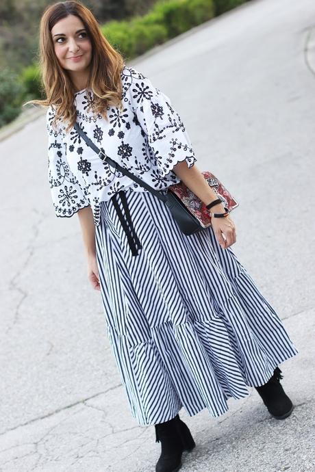 Como combinar una falda de rayas Como combinar una falda de rayas