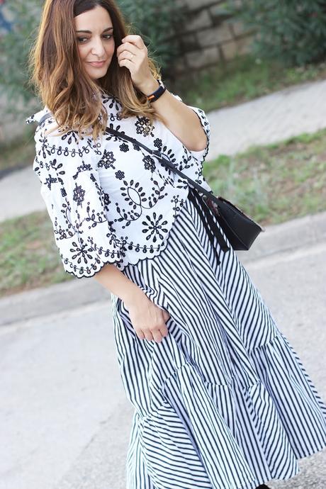 Como combinar una falda de rayas Como combinar una falda de rayas